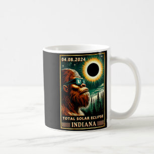 Taza De Café Camiseta Divertida Eclipse Solar Total Indiana Big