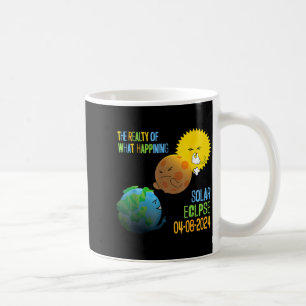 Taza De Café Camiseta Divertida Eclipse Total Abril 8 Solar