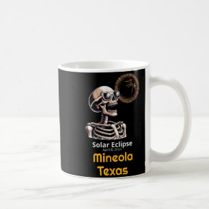 Taza De Café Camiseta Divertida Esqueleto Eclipse Solar Mineola