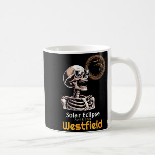 Taza De Café Camiseta Divertida Esqueleto Eclipse Solar Westfie