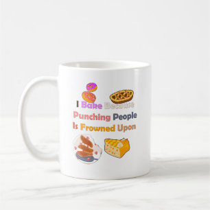 Taza De Café Camiseta divertida: horneo porque golpeo a la gent