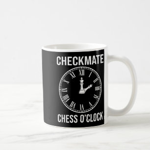 Taza De Café Camiseta Divertida Jaque Mate Ajedrez Tiempo