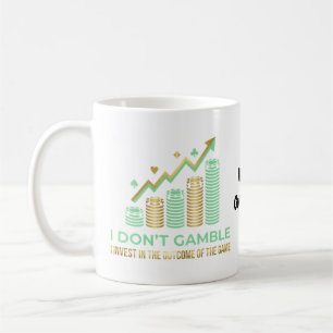 Taza De Café Camiseta divertida para jugador de póquer Invierto