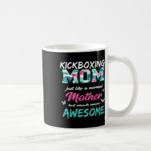 Taza De Café Camiseta divertida para mamá de kickboxing Deporte
