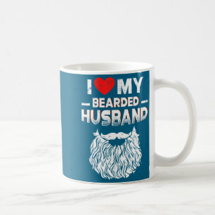 Taza De Café Camiseta divertida para maridos con barba para muj