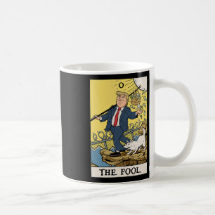 Taza De Café Camiseta Divertida Trump El Loco Tarot Carta Diver