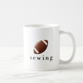 Taza De Café Camiseta divertida y graciosa de fútbol de costura