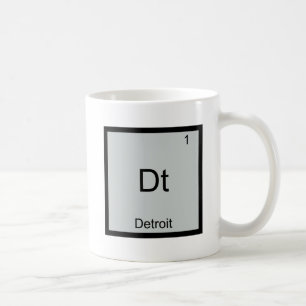 Taza De Café Camiseta Dt - Símbolo del Elemento Químico de la C