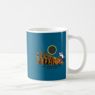 Taza De Café Camiseta eclipse anular de la isla de Pascua