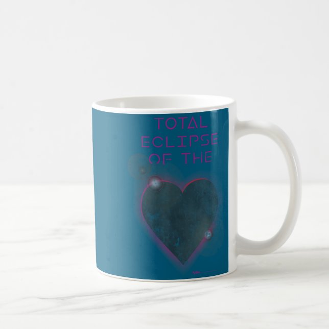 Taza De Café Camiseta Eclipse Total Solar Corazón Astronomía (Derecha)