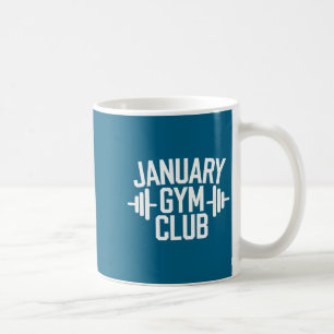 Taza De Café Camiseta Enero Club de Gimnasio Fitness Entrenamie