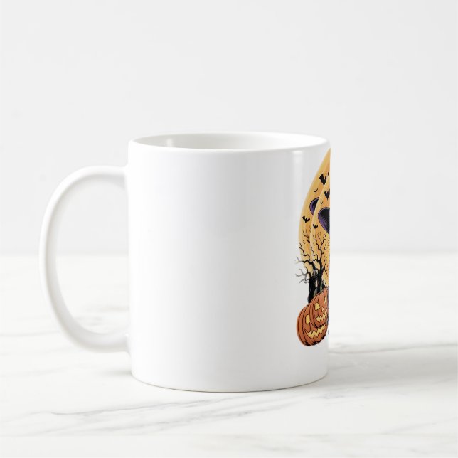 Taza De Café Camiseta esencial para calabaza de Halloween (Izquierda)