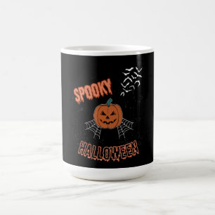 Taza De Café Camiseta espeluznante de Halloween, Camiseta linda