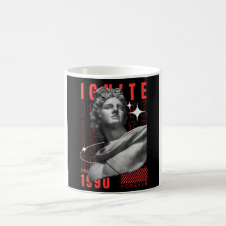 Taza De Café Camiseta estética vintage moderna