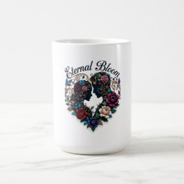 Taza De Café Camiseta Eternal Bloom Embrace | Pareja Intrincada