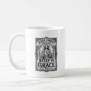 Taza De Café Camiseta Gráfica Amante del Té Jesús Cristiano