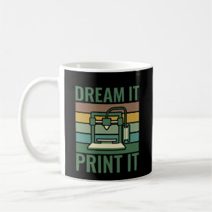 Taza De Café Camiseta gráfica de Crea Soñando y Maker de Impres