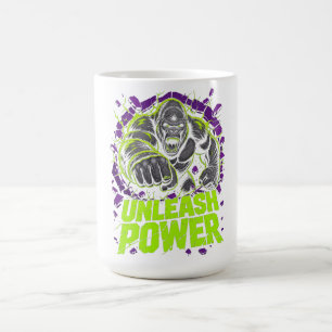 Taza De Café Camiseta gráfica de gorila de poder desatado