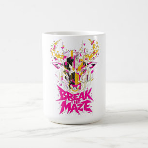 Taza De Café Camiseta gráfica de hombre Cyber Bull Break The Ma