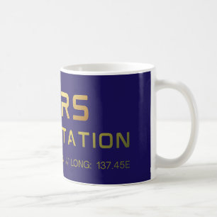 Taza De Café Camiseta gráfica de la futura estación espacial de