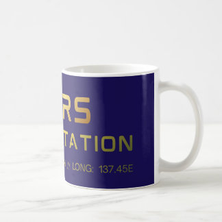 Taza De Café Camiseta gráfica de la futura estación espacial de