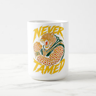 Taza De Café Camiseta gráfica de leopardo nunca domado