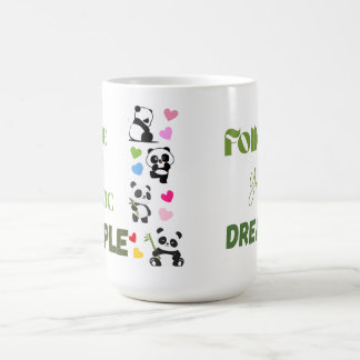 Taza De Café Camiseta gráfica de panda lindo con eslogan