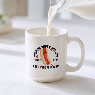 Taza De Café Camiseta gráfica divertida de perro caliente de di