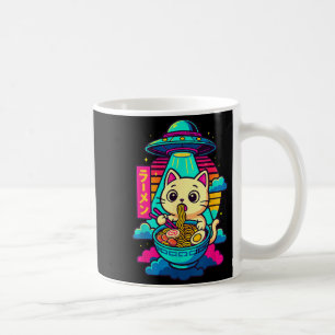 Taza De Café Camiseta gráfica divertida de ramen ovni alienígen