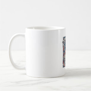 Taza De Café Camiseta gráfica vectorial de amante de donas patr