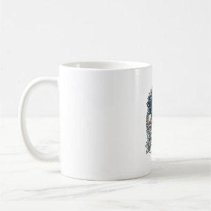 Taza De Café Camiseta gráfica vectorial de dachshund patriótico