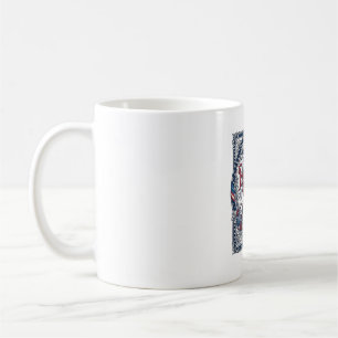 Taza De Café Camiseta gráfica vectorial de jardín de cottage pa