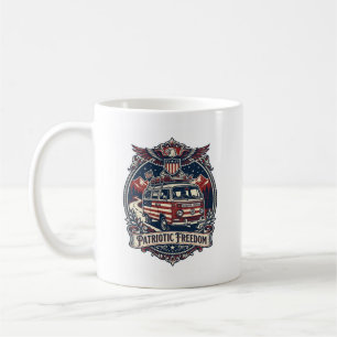 Taza De Café Camiseta gráfica vectorial de vida en furgoneta pa
