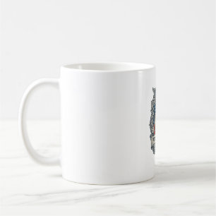 Taza De Café Camiseta gráfica vectorial del club de libros patr