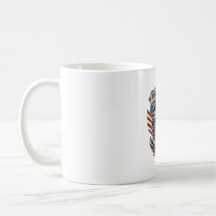 Taza De Café Camiseta Gráfica Vectorial Patriótica de Playa_1