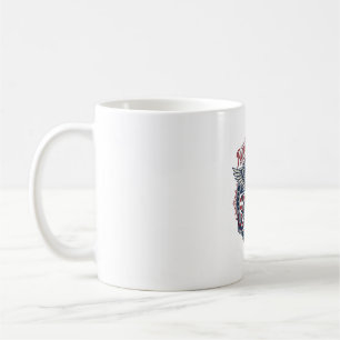 Taza De Café Camiseta gráfica vectorial prep de la costa patrió