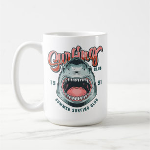 Taza De Café Camiseta Gráfica Vintage Retro Surfing Club