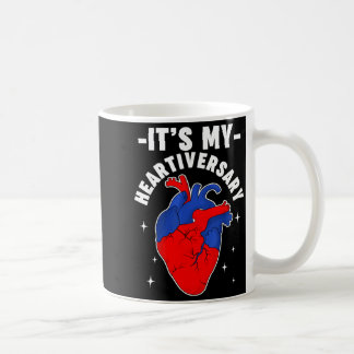 Taza De Café Camiseta Heartiversary Chd Defecto Cardíaco Congén