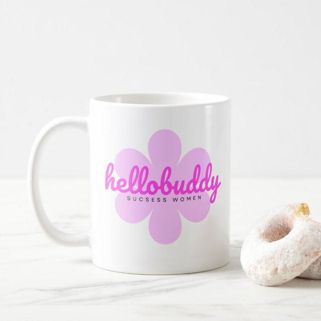 Taza De Café camiseta hola amigo (Con donut)