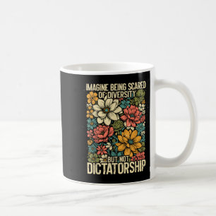Taza De Café Camiseta Imagine Asustado Diversidad Igualdad Incl