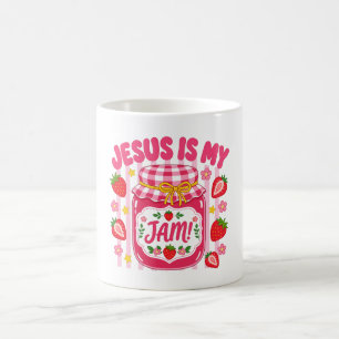 Taza De Café Camiseta Jesús es mi Mermelada Frasco de Fresa Lin