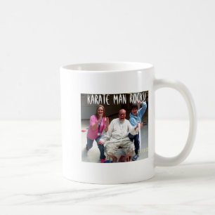 Taza De Café Camiseta Karate Man Rocks