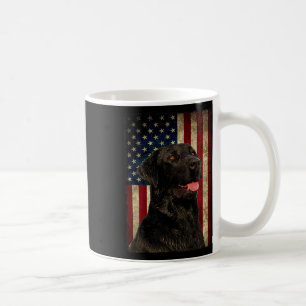 Taza De Café Camiseta Labrador Negro Regalo Bandera EEUU Dueño 