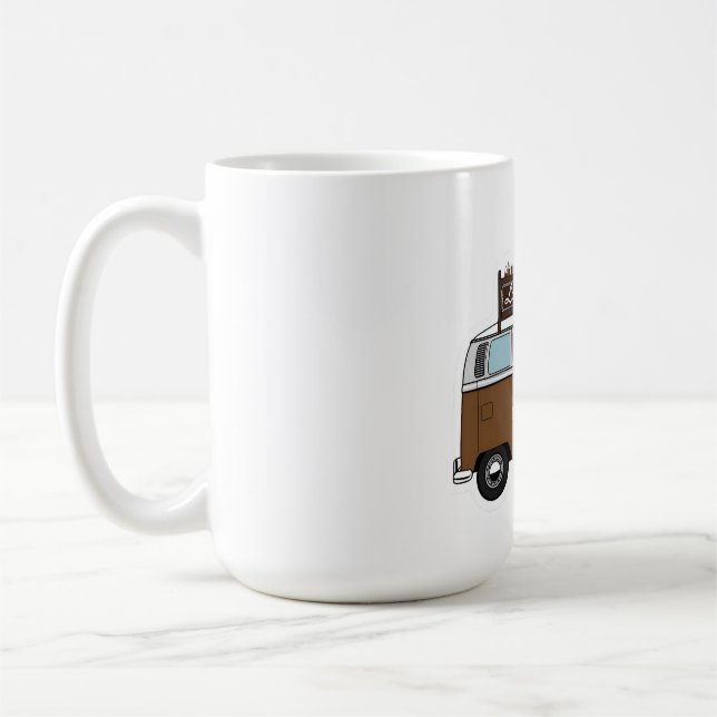 Taza De Café Camiseta Latte Van Coffee T-Shirt - Tee gráfico mu (Izquierda)