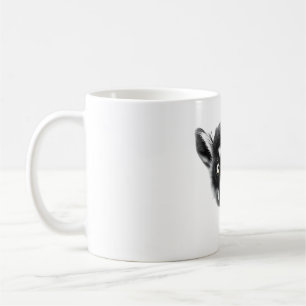 Taza De Café Camiseta Lemur Lover - Desi blanco y negro realist