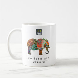 Taza De Café Camiseta LexArt Collaborate v2 - Color Claro