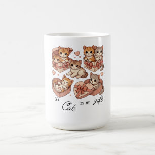 Taza De Café Camiseta lindo gato regalo