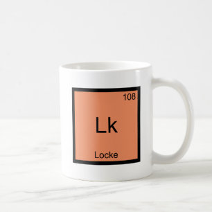 Taza De Café Camiseta Lk - Locke Elemento Divertido Símbolo Quí