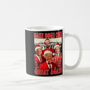 Taza De Café Camiseta Make Doge Coin Great Again Trump Navidad