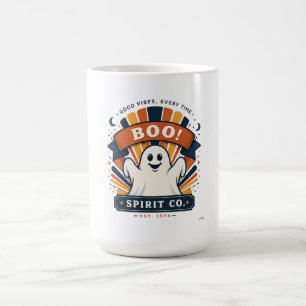 Taza De Café Camiseta Manga Larga Boo Spirit Co. Fantasma
